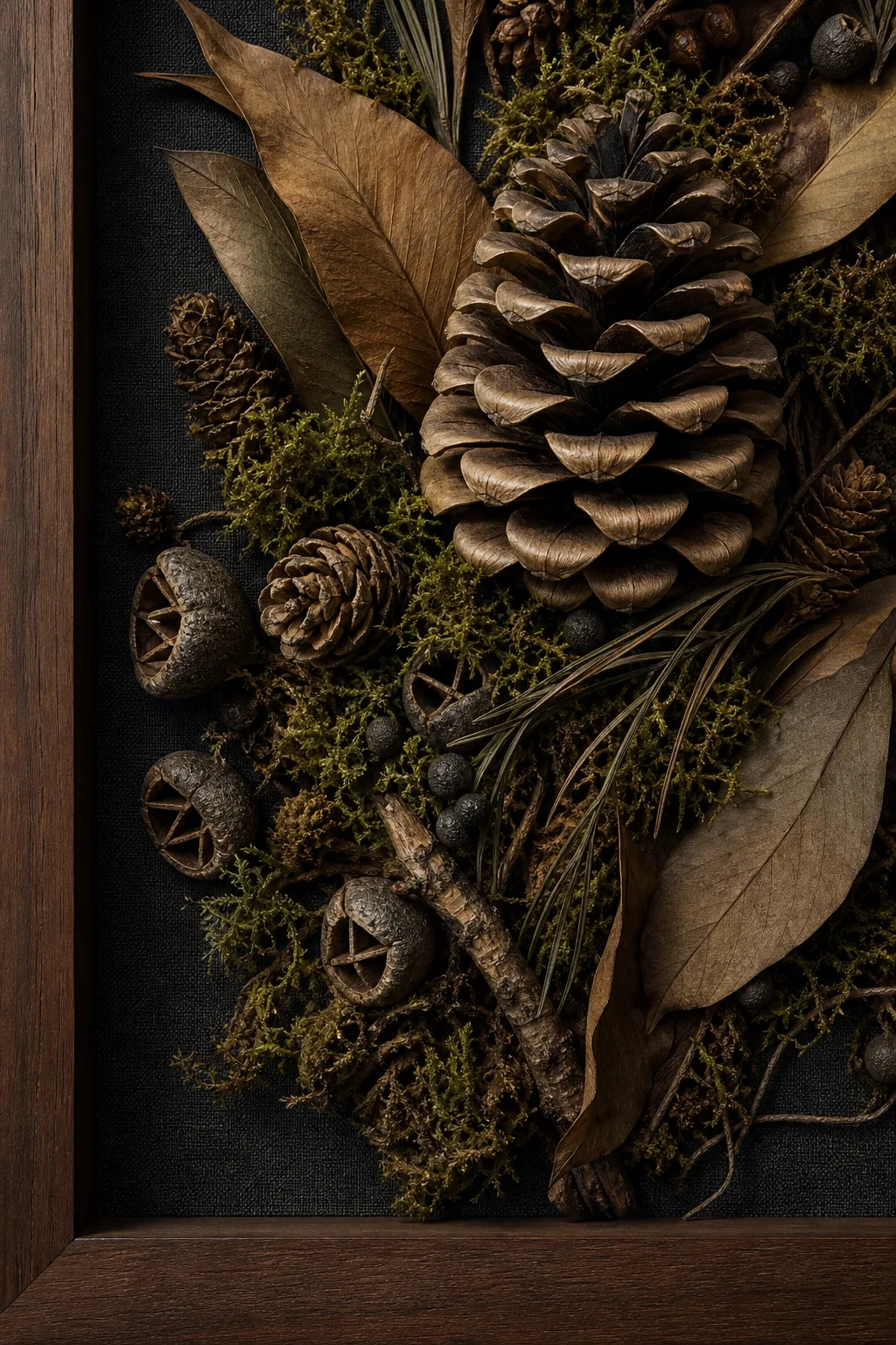 Detail of natural pine cone texture